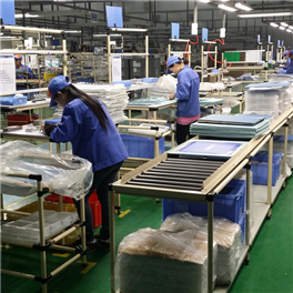 Lean line of automobile exterior parts packaging